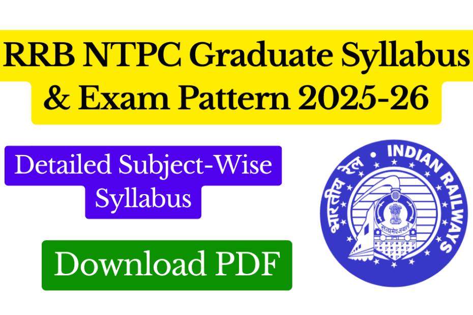 RRB NTPC Graduate Syllabus & Exam Pattern 2025-26 Detailed and Subject-Wise Syllabus (CEN 062025) Featured Image