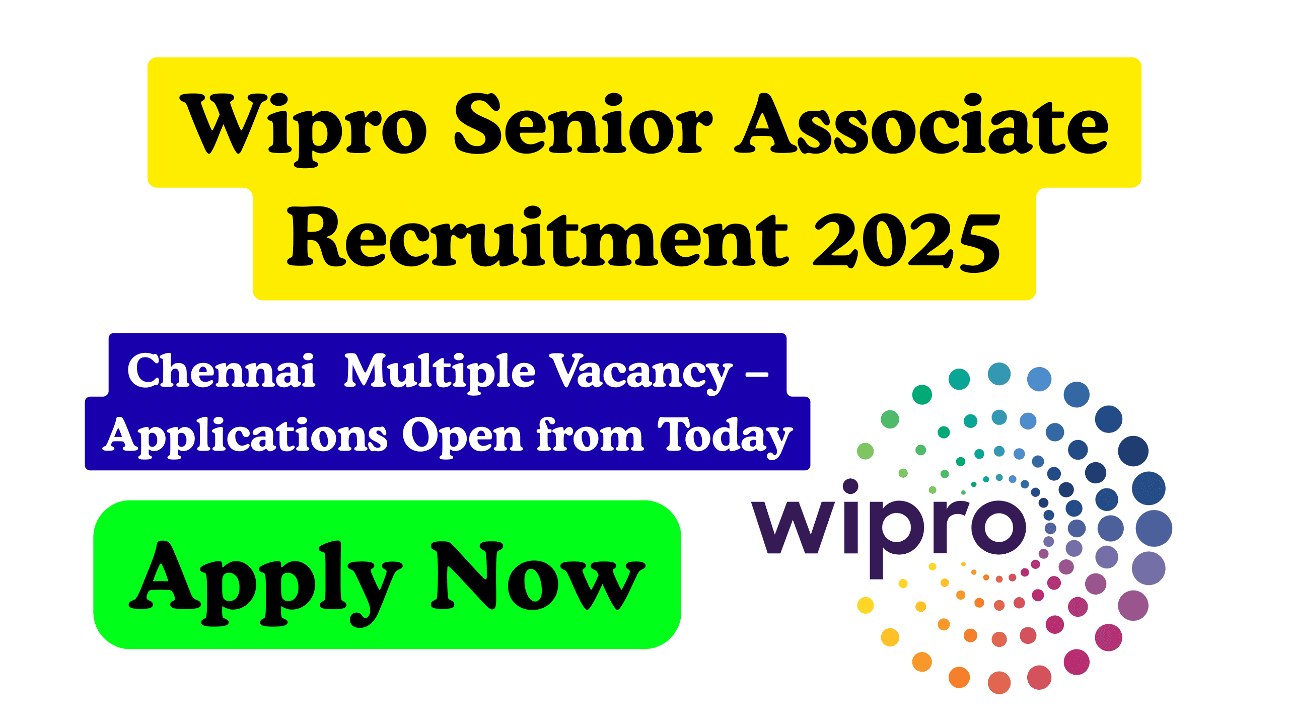 Chennai Vacancy – Applications Open from Today Features Image