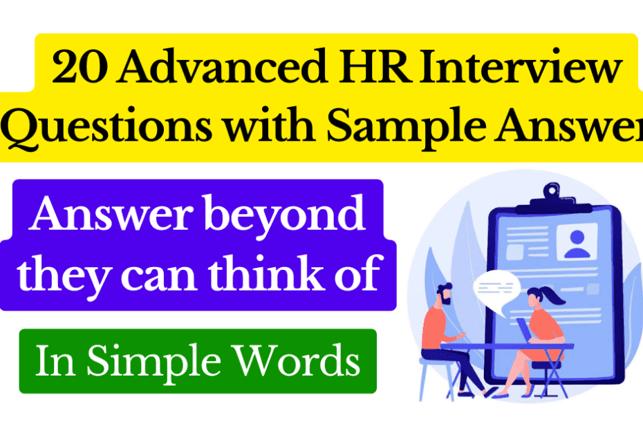 20 Advanced HR Interview Questions with Sample Answers Featured Image