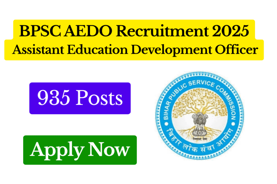 BPSC AEDO Recruitment 2025 Apply Online for 935 Assistant Education Development Officer Posts Featured Image