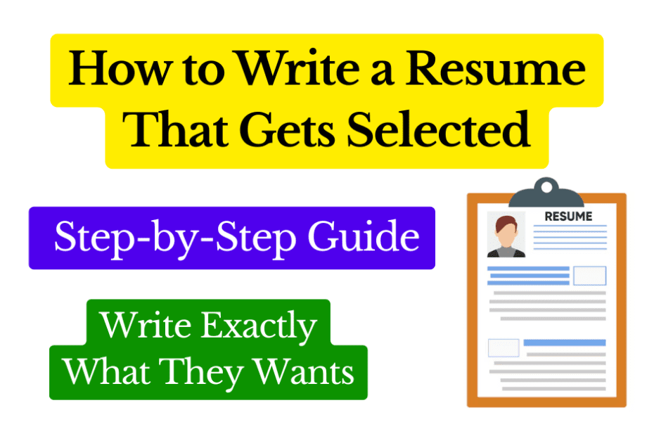 How to Write a Resume That Gets Selected | Simple Resume Writing Guide 2025 Featured Image