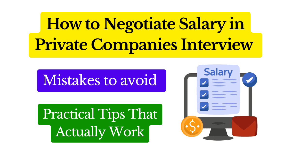 How to Negotiate Salary in Private Companies Interview – Practical Tips That Actually Work Featured Image