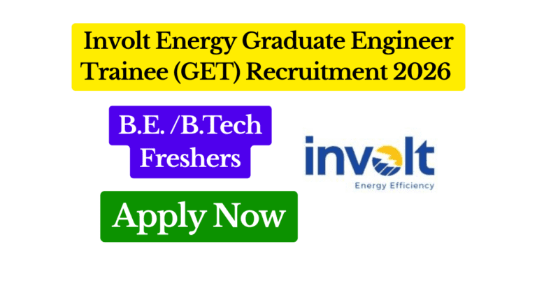 Involt Energy Graduate Engineer Trainee (GET) Recruitment 2026 – Apply Now Featured Image