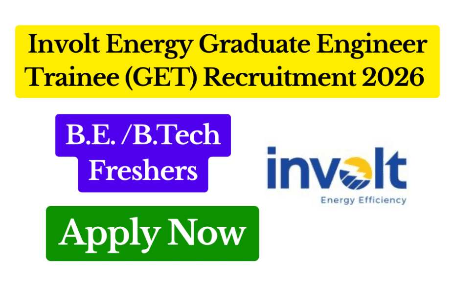 Involt Energy Graduate Engineer Trainee (GET) Recruitment 2026 – Apply Now Featured Image